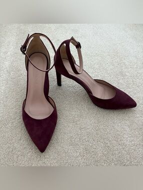 Genuine Suede Purple Taryn Rose Heels